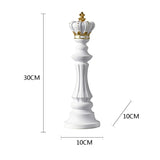 Elegant Chess Resin Sculptures