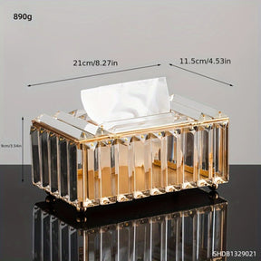 1pc caixa de tecido luxuosa, suporte de tecido de mesa, caixa de tecido, para banheiro sala de estar quarto bancada de vaidade, decoração, banho
