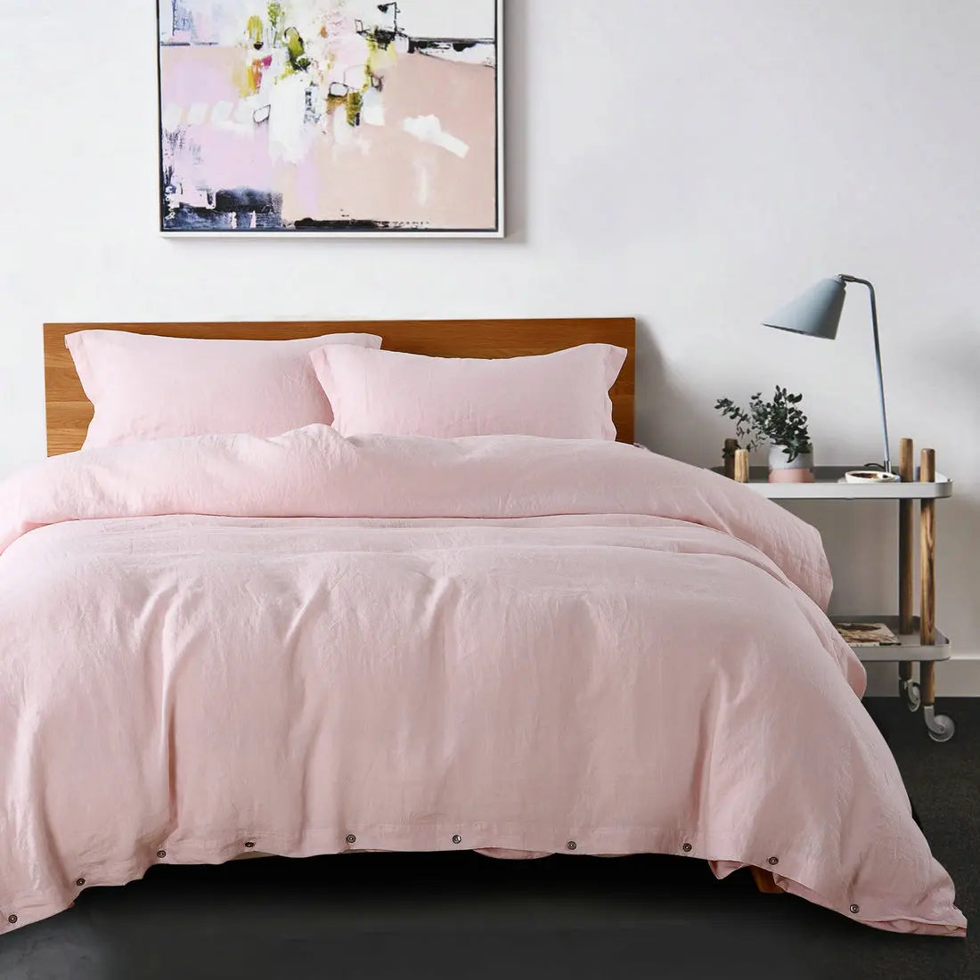 100% linho francês natural capa de edredão macio e confortável colcha capa rainha durável saudável têxteis para casa cama