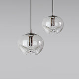 Minimalist Glass Chandelier, Stylish Pendant Lighting Fixture for Modern Home, Office, Cafe, Restaurant Interior Design