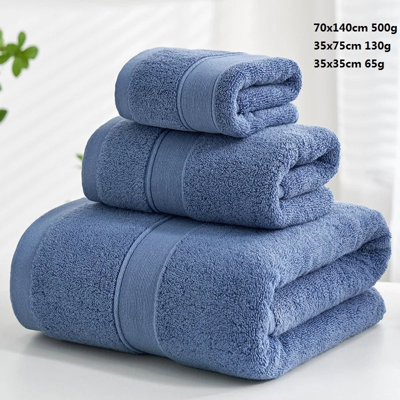 Luxurious Cotton Towel Set - 3 Piece
