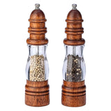 Novo estilo vintage manual doméstico esmagado sal do mar moedor de pimenta madeira maciça farol moedor de pimenta