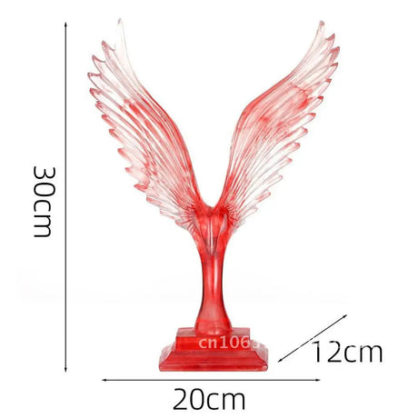 Resina transparente artesanato dapeng asas ornamentos artesanais casa entrada tv gabinete decorações