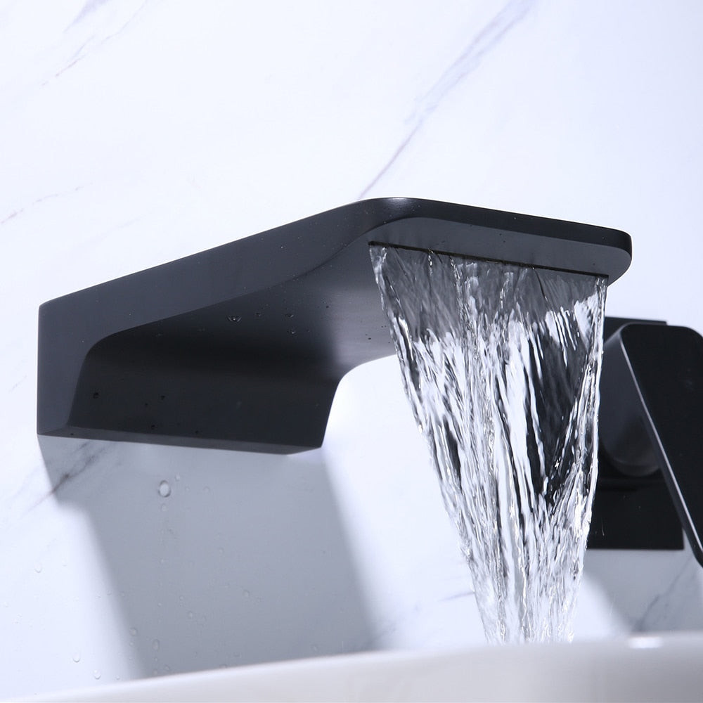 Kelsey Wall-Mounted Waterfall Basin Tap