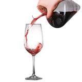 Tumbler Wine Decanter with Ice Bucket, Lead-Free, Hand Blown Crystal Wine Carafe, Rotating Rapid Sway, Whiskey Decanter, 1000ml