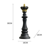 Elegant Chess Resin Sculptures