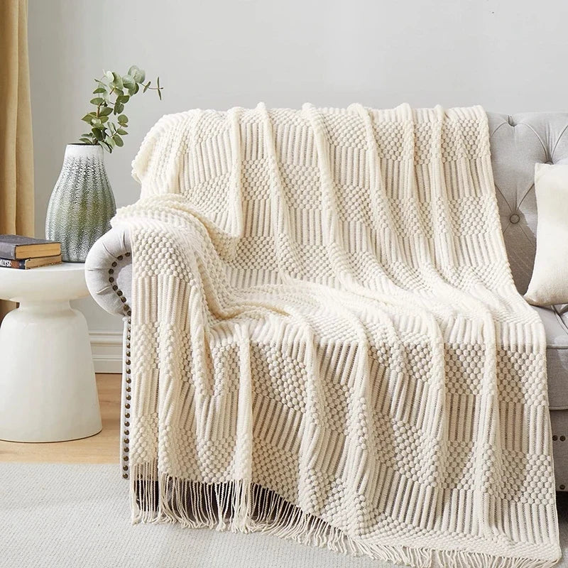 Cozy Knit Throw Blanket