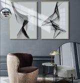 Abstract Black & White Canvas Prints