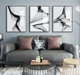 Abstract Black & White Canvas Prints