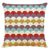 Colourful Geometric Cushion Covers – Set of 4, 45 × 45cm