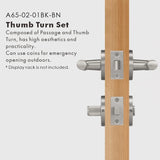Elegant Bronze Door Handle Set