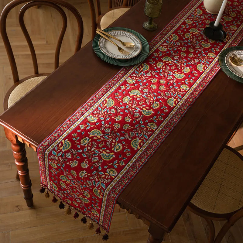 Vintage Floral Table Runner