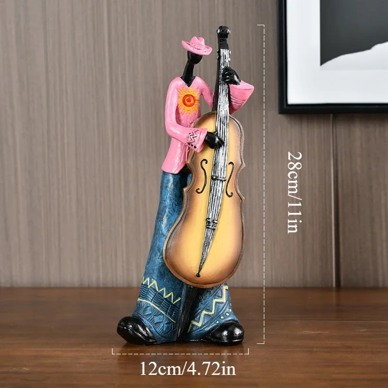 Abstract Musician Resin Statue