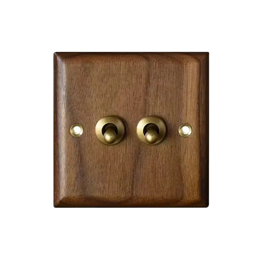 Vintage Brass Toggle Light Switch