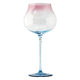 Taças de Vinho Tinto Gradiente de Grande Capacidade, Cálice Borgonha, Cristal High-End, Térmicas, Conjunto de 2 Peças, 750ml