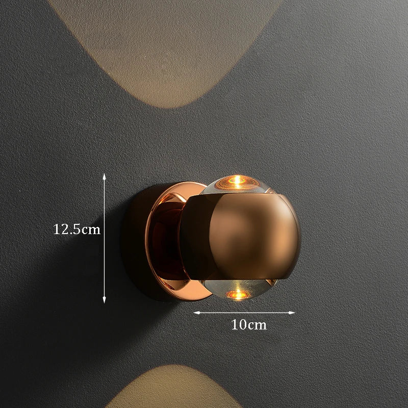 Modern Brass LED Wall Light