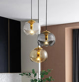Minimalist Glass Chandelier, Stylish Pendant Lighting Fixture for Modern Home, Office, Cafe, Restaurant Interior Design