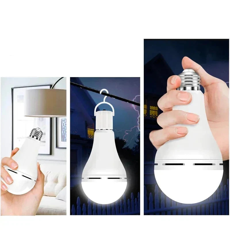 E27 Rechargeable Emergency LED Light Bulb – Portable Camping & Home Light