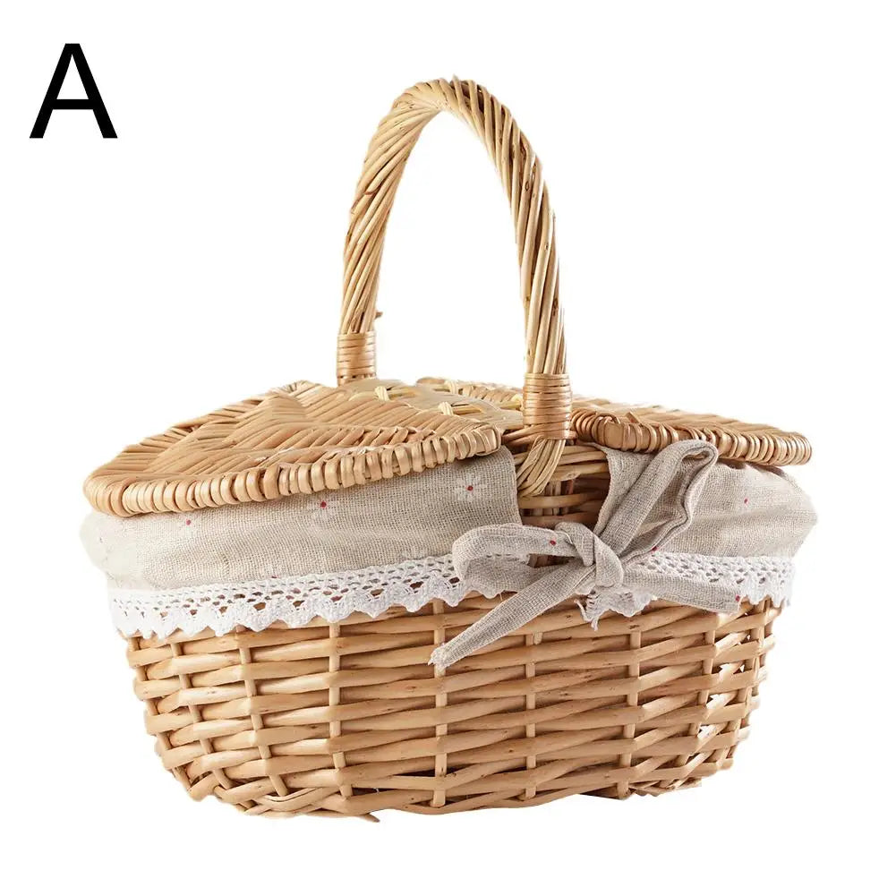 Handcrafted Wicker Picnic Basket