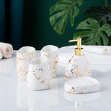 Elegant Marble Bathroom Set