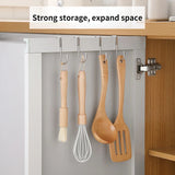 304 aço inoxidável S-Shape gancho, perfuração livre, duplo S-Shape, cozinha, banheiro, armário, porta de volta, toalha Storage Hanger
