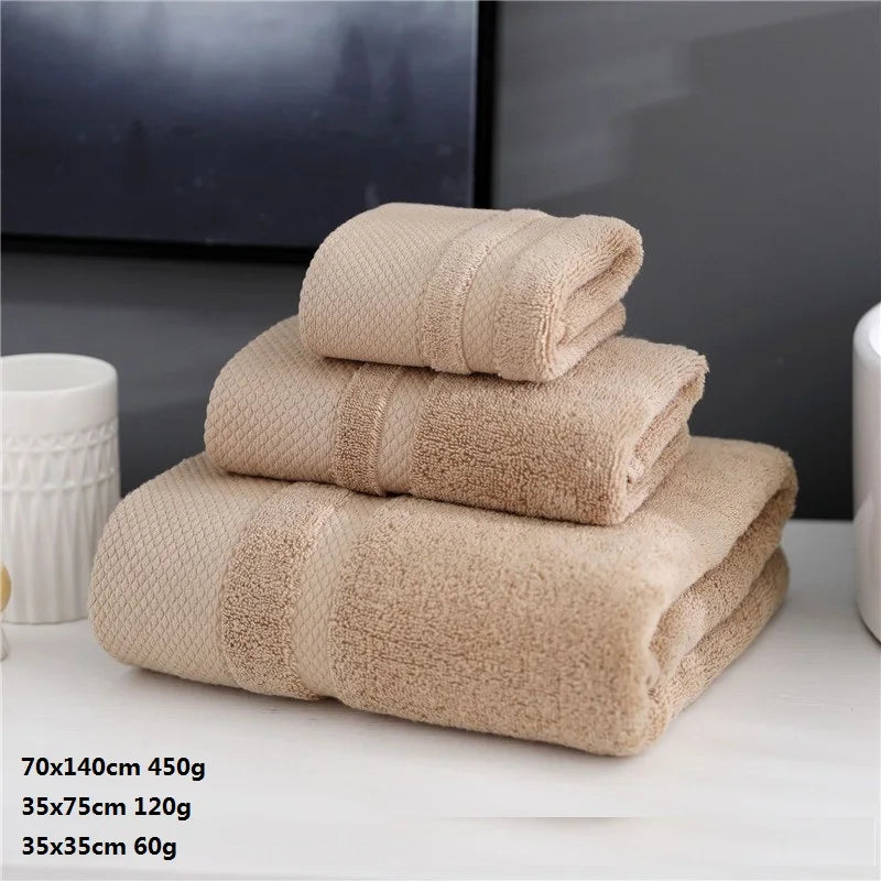 Luxurious Cotton Towel Set - 3 Piece