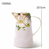 Elegant Floral Porcelain Teapot Set