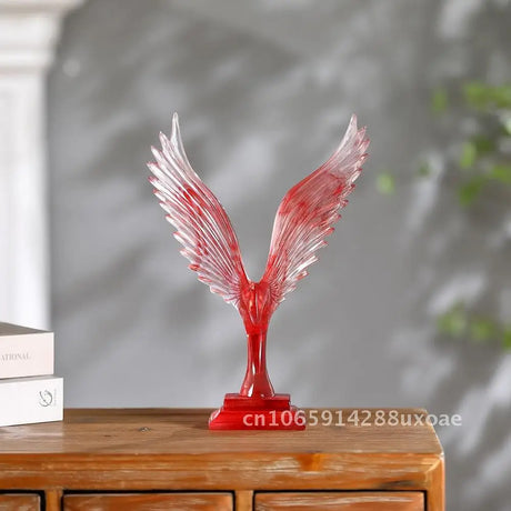 Resina transparente artesanato dapeng asas ornamentos artesanais casa entrada tv gabinete decorações