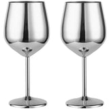 Elegant Stainless Steel Wine Goblet