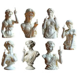 Estátua da deusa da Vienna com o dedo médio acima ornamentos paródia deusa ornamentos design exclusivo decoração de casa de escritório