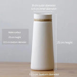 Modern White Vase with Hemp Rope