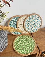 Natural Rattan Woven Placemats – 30cm