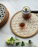 Natural Rattan Woven Placemats – 30cm