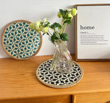 Natural Rattan Woven Placemats – 30cm