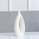 Nordic Ceramic Flower Vase White