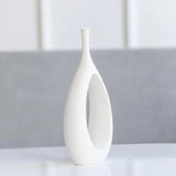 Nordic Ceramic Flower Vase White