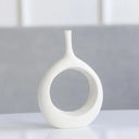 Nordic Ceramic Flower Vase White