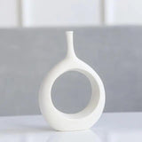 Nordic Ceramic Flower Vase White