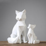 Lumi Geometric Fox Sculpture