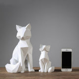 Lumi Geometric Fox Sculpture