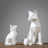 Lumi Geometric Fox Sculpture