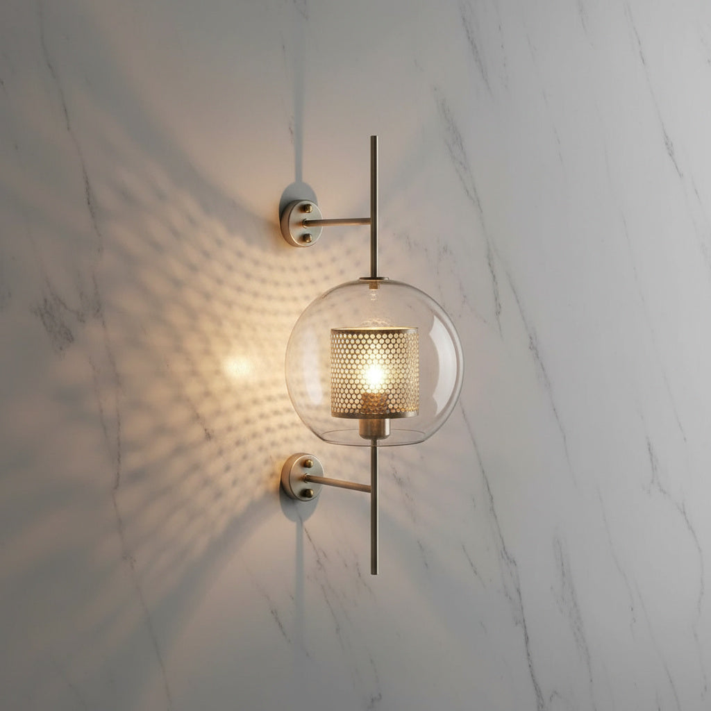 Modern Glass Bathroom Wall Light