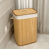 Bamboo Laundry Basket with Lid – 60cm
