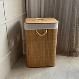 Bamboo Laundry Basket with Lid – 60cm