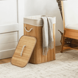 Bamboo Laundry Basket with Lid – 60cm