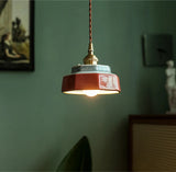Hand-Painted Ceramic Pendant Light