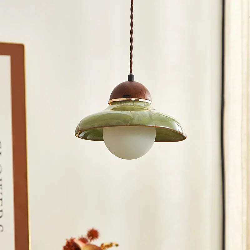 Green Ceramic Pendant Light