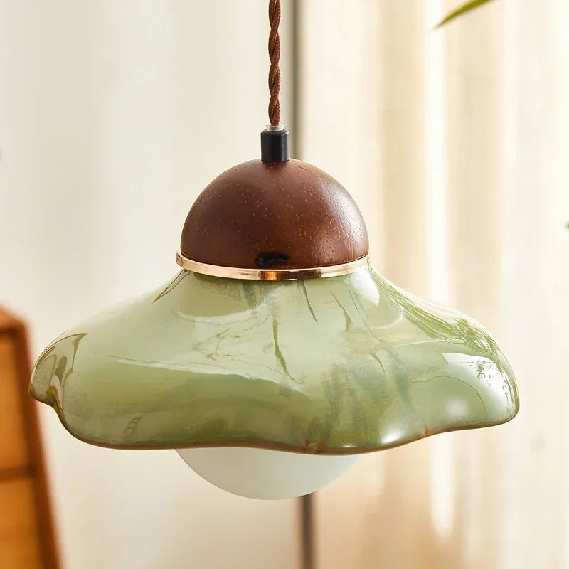 Green Ceramic Pendant Light
