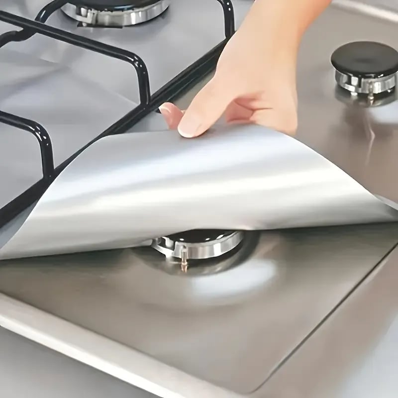 4-Piece Reusable Gas Hob Protectors | Non-Stick, Washable & Heat-Resistant