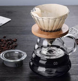 Hario V60 Glass Coffee Dripper Set – 500ml